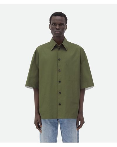 Bottega Veneta Compact Cotton Shirt - Green