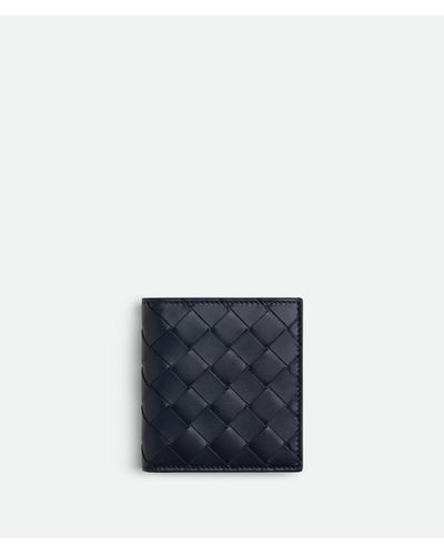 Bottega Veneta Intrecciato Slim Bi-Fold Wallet - Blue