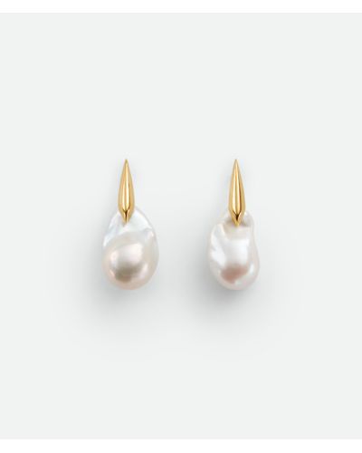 Bottega Veneta Large Pearl Earrings - White