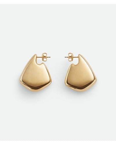 Bottega Veneta Small Fin Earrings - Metallic