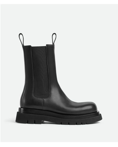 Bottega Veneta Chelsea Boots Aus Leder - Schwarz