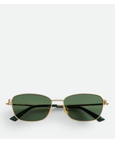 Bottega Veneta Rechteckige Split Sonnenbrille - Grün