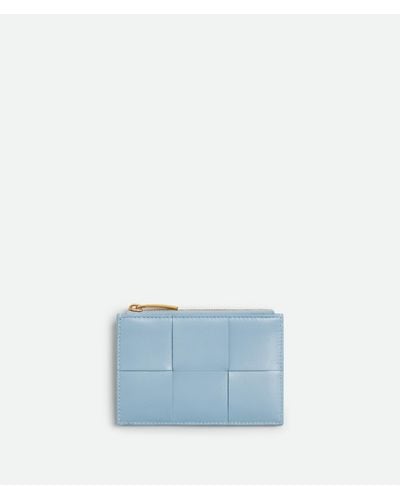Bottega Veneta Cassette Zippered Card Case - Blue