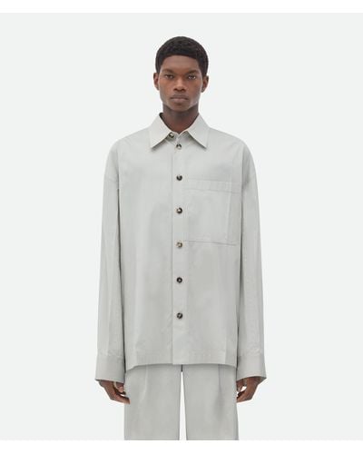 Bottega Veneta Cotton Silk Shirt - Grey