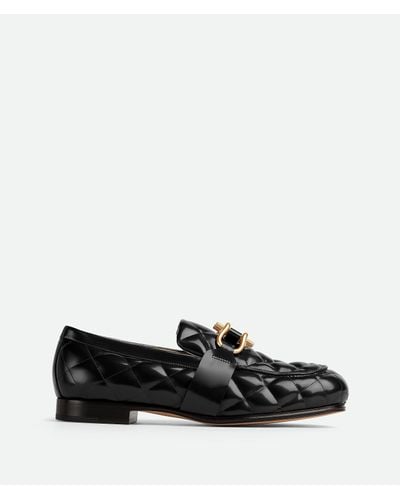 Bottega Veneta Monsieur Quilted Leather Loafers - Black