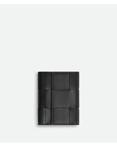 Bottega Veneta Trifold Zip Wallet - Black