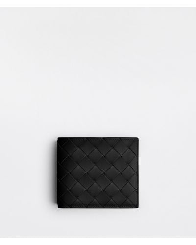 Bottega Veneta Intrecciato Bi-Fold Wallet With Coin Purse - Black