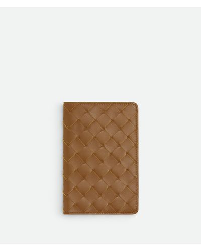 Bottega Veneta Small Intrecciato Notebook Cover - Natural