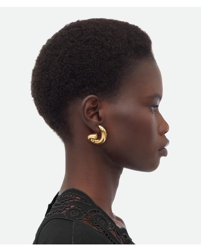 Bottega Veneta Sardine Earrings - Metallic