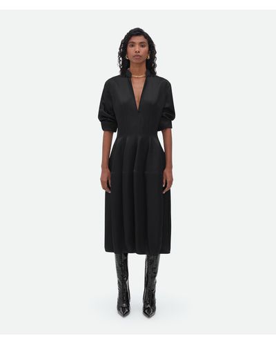 Bottega Veneta Silk Twill Dress - Black