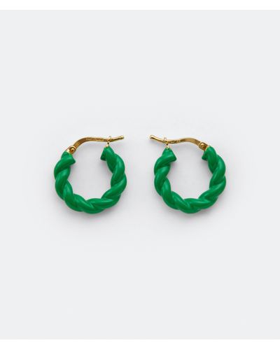 Bottega Veneta Twist Earrings - Green