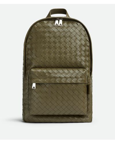Bottega Veneta Medium Intrecciato Backpack - Green