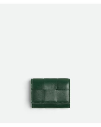 Bottega Veneta Small Envelope Card Case - Green