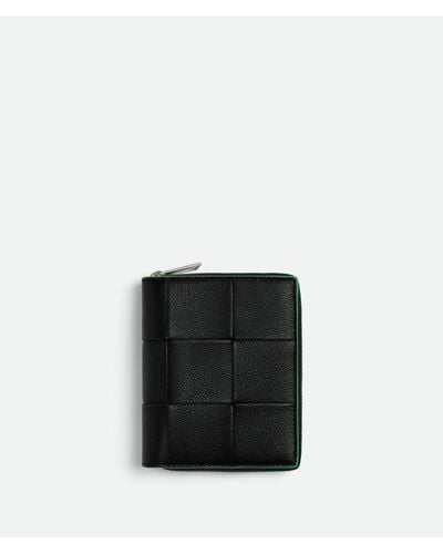 Bottega Veneta Cassette Zip Around Wallet - Black