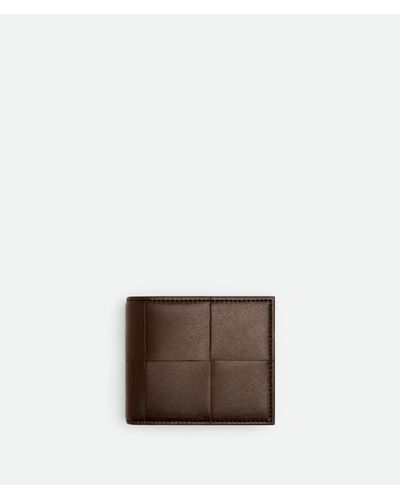 Bottega Veneta Cassette Bi-Fold Wallet With Coin Purse - Brown