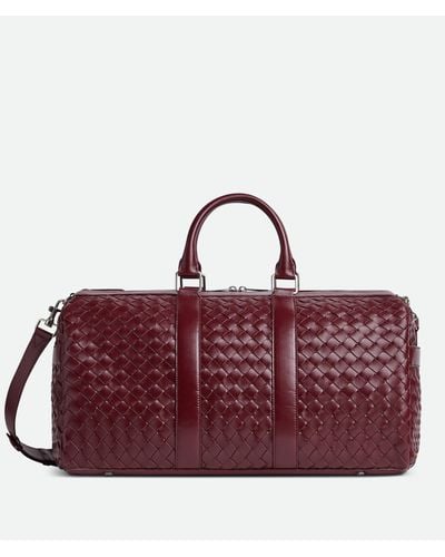 Bottega Veneta Mittelgrosse Intrecciato Reisetasche - Rot