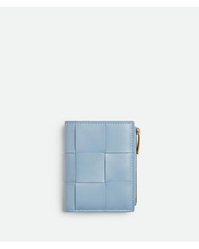 Bottega Veneta Cassette Small Bi-Fold Wallet - Blue