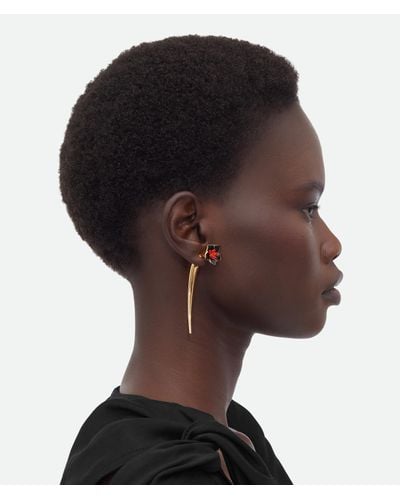 Bottega Veneta Flower Earrings - Brown
