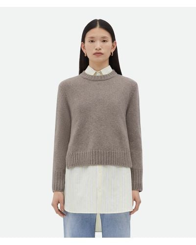 Bottega Veneta Heavy Wool Sweater - Brown