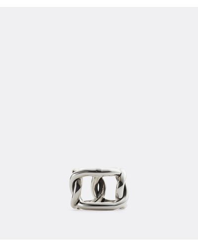 Bottega Veneta Intreccio Chain Ring - Mettallic