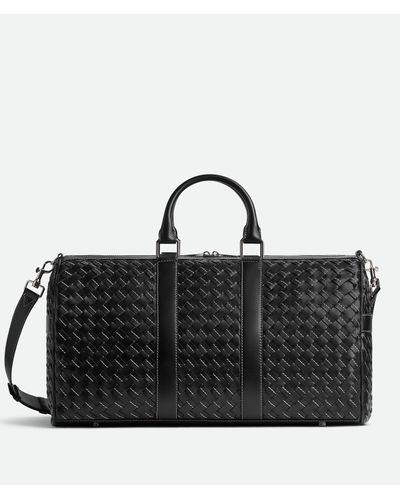 Bottega Veneta Sac De Voyage Intrecciato Moyen Format - Noir