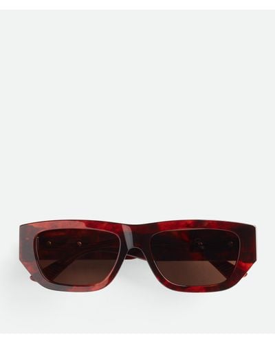 Bottega Veneta Bolt Recycled Acetate Rectangular Sunglasses - Multicolor