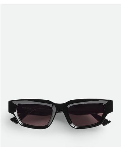 Bottega Veneta Quadratische Sharp Sonnenbrille - Schwarz
