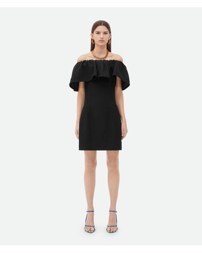 Bottega Veneta Viscose Silk Midi Dress - Black