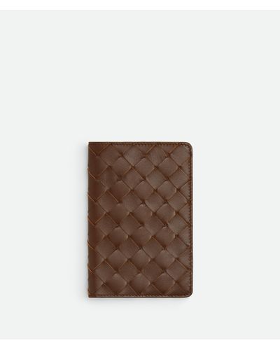 Bottega Veneta Small Intrecciato Notebook Cover - Brown