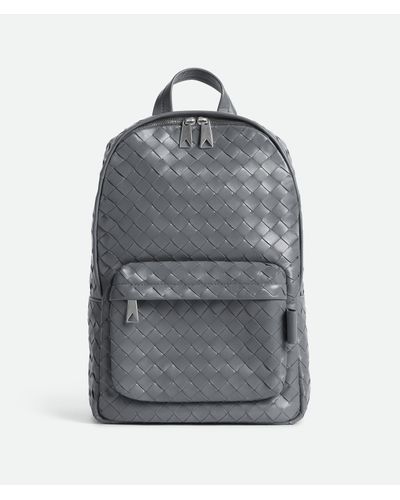 Bottega Veneta Small Intrecciato Backpack - Gray