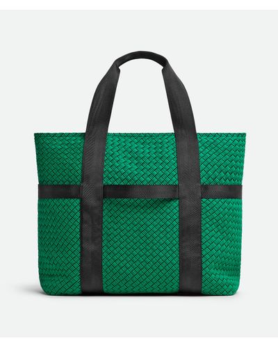 Bottega Veneta Voyager Tote Bag Mit Reissverschluss - Grün