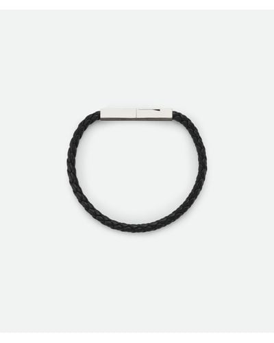 Bottega Veneta Braid Leather Bracelet - Metallic