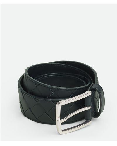 Bottega Veneta Intrecciato Belt - Black