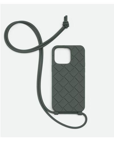 Bottega Veneta Iphone 14 Pro Max Case On Strap - White