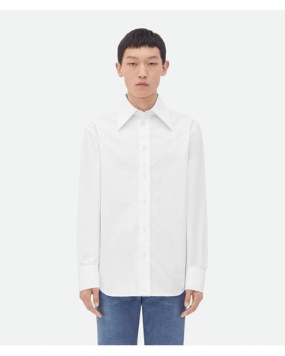 Bottega Veneta Cotton Shirt With Top Stitching - White