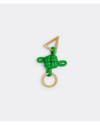 Bottega Veneta Triangle Key Ring - Green