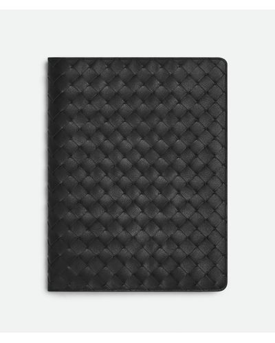 Bottega Veneta Maxi Intrecciato Notebook Cover - Black