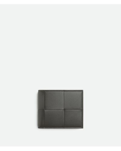 Bottega Veneta Cassette Bi-Fold Wallet With Coin Purse - Grey