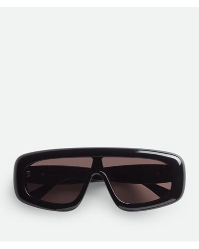 Bottega Veneta Bombe Shield Sunglasses - Black