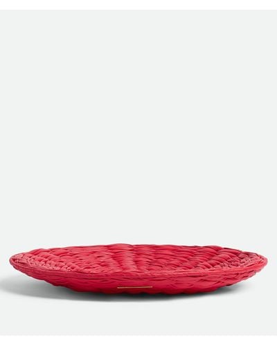 Bottega Veneta Foulard Intreccio Centerpiece - Red