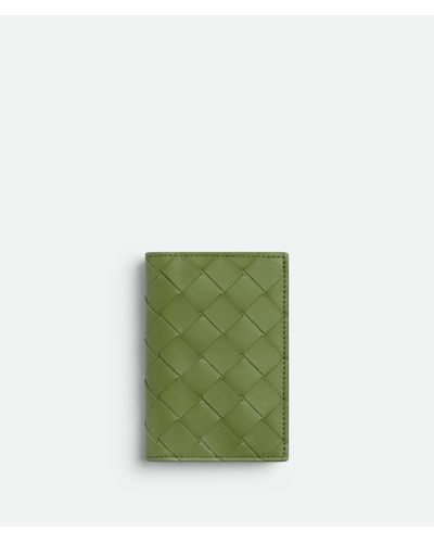 Bottega Veneta Intrecciato Flap Card Case - Green