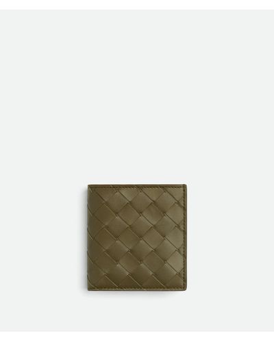 Bottega Veneta Intrecciato Slim Bi-Fold Wallet - Green