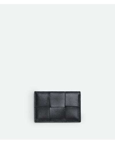 Bottega Veneta Black Leather Cardholder - Gray