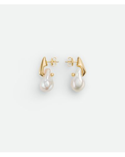 Bottega Veneta Small Pearl Earrings - White