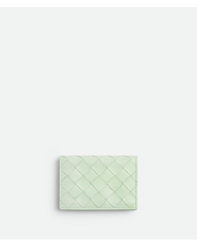 Bottega Veneta Intrecciato Business Card Case - Green