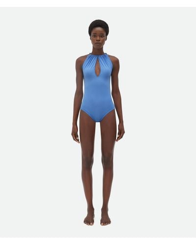 Bottega Veneta Stretch Nylon Swimsuit - Blue
