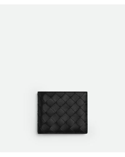 Bottega Veneta Intrecciato Bi-Fold Wallet - Black