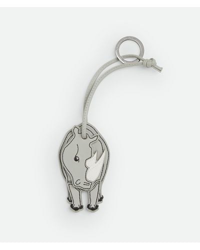Bottega Veneta Animal Key Ring - White