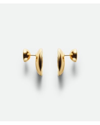 Bottega Veneta Concave Earrings - Metallic