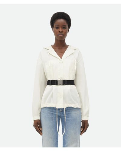 Bottega Veneta Packable Tech Nylon Jacket - White